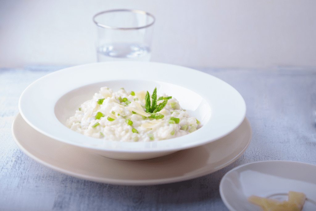 Risotto with Asparagus and Soave DOC - Wine and Travel Italy