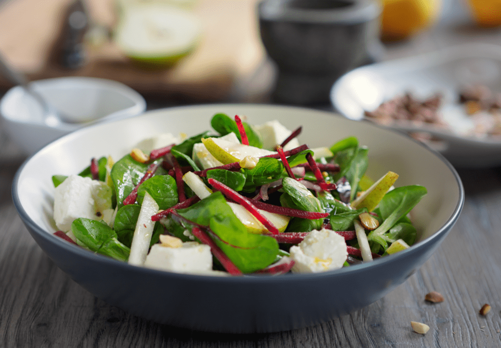 Poached Pear Winter Salad - Wine and Travel Italy