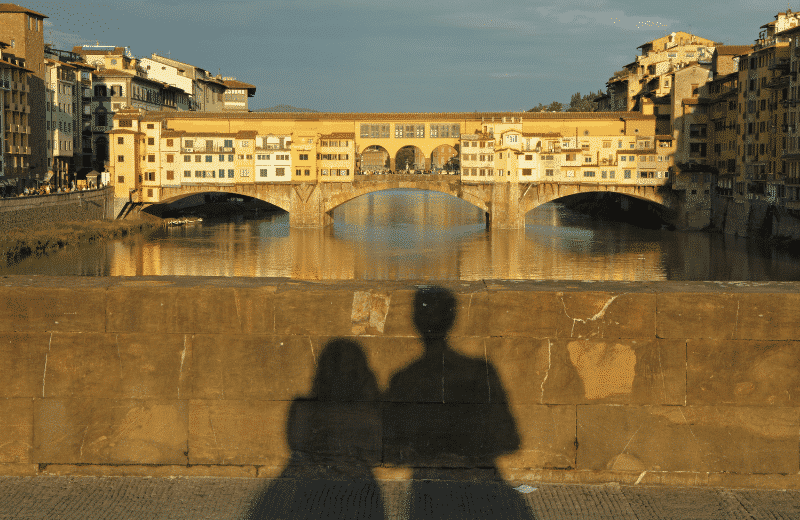 Ponte Vecchio at sunset time, Florence / Ponte Vecchio au coucher du soleil, Florence