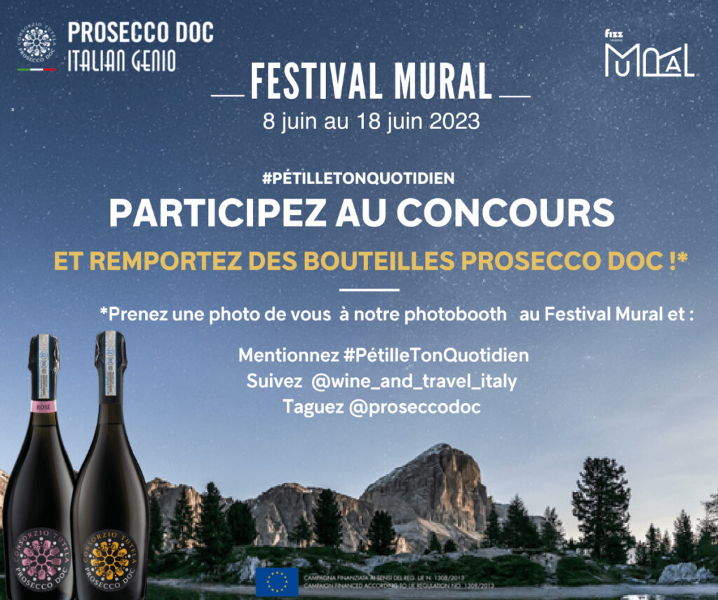 Mural prosecco doc concours photobooth